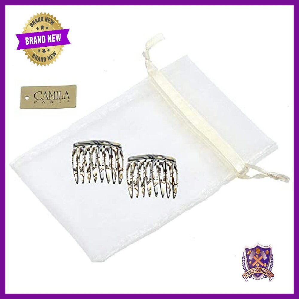 French Twist Hair Combs Set, 4-Piece Handmade Acetate, Strong Hold No Slip - Picture 7 of 8